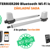 Terrier200 základní sada nová éra - Bluetooth Wi-Fi IoT pohon dvoukřídlé brány do 5 m průjezdu